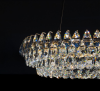 Złota lampa wisząca żyrandol do salonu w stylu glamour kryształowe okręgi ściemnialna BARLETTA 60+100 AZ6904 Azzardo